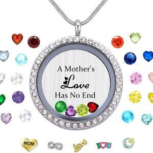 Best Mom Mother Gift, Floating Charms Locket for Women